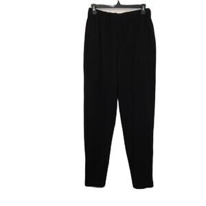 Ganni Black Crepe Zipper Hem Trousers EU 38 US 6